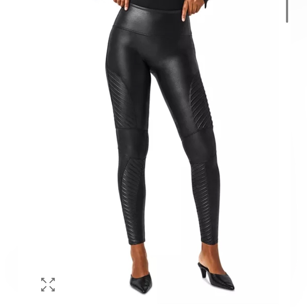 Spanx Faux Leather Leggings - Medium